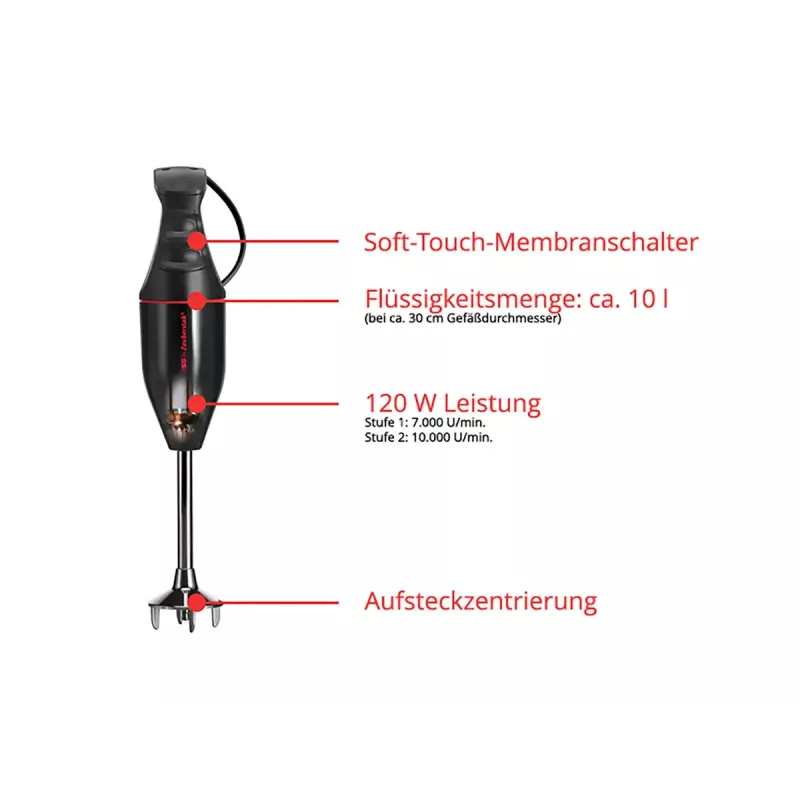 Frullatore a immersione ESGE M 100 D 120 W nero