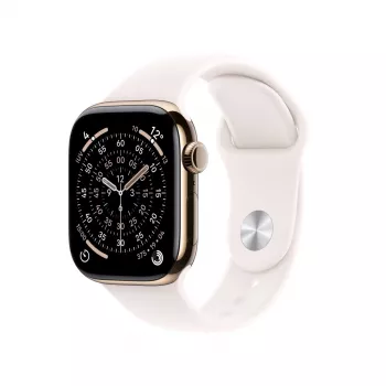 APPLE Watch Series 11 GPS + Cellular 46mm cassa in titanio oro con cinturino Sport Light Blush S/M