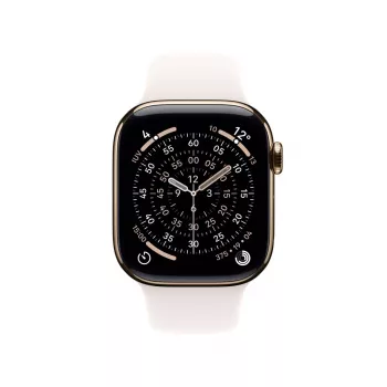 APPLE Watch Series 11 GPS + Cellular 46mm cassa in titanio oro con cinturino Sport Light Blush S/M