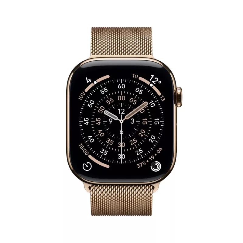 APPLE Watch Series 11 GPS + Cellular 46mm cassa in titanio oro con Gold Milanese Loop - M/L