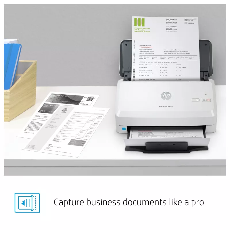 Scanner a fogli mobili HP Scanjet Pro 3000 s4 600 x 600 DPI A4 nero, bianco