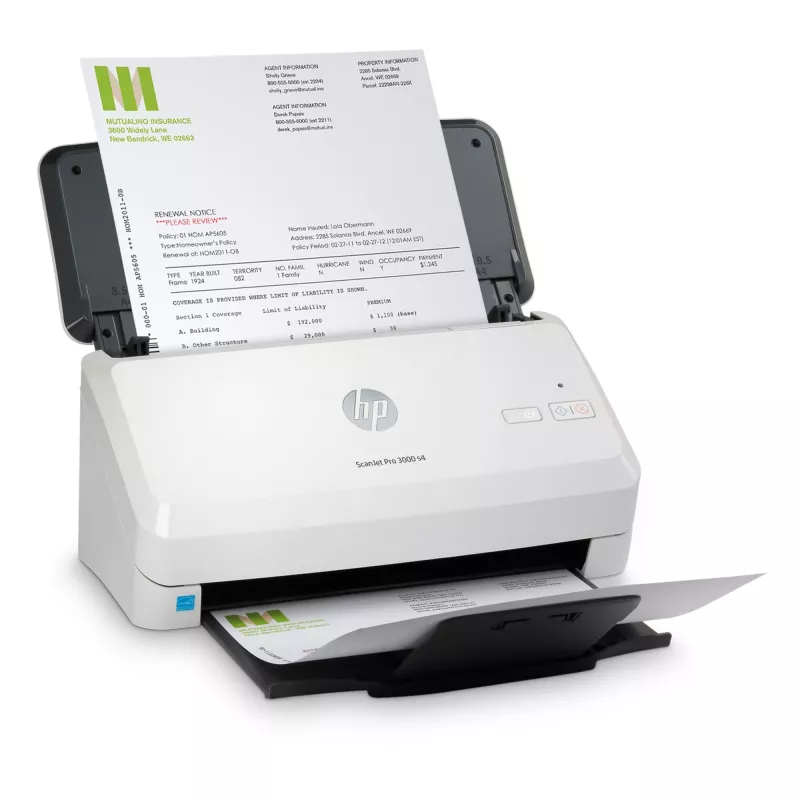 Scanner a fogli mobili HP Scanjet Pro 3000 s4 600 x 600 DPI A4 nero, bianco