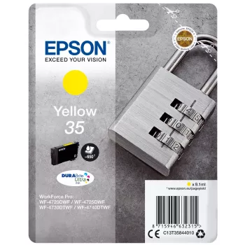 Epson Padlock confezione singola giallo 35 inchiostro DURABrite Ultra