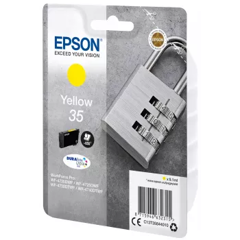 Epson Padlock confezione singola giallo 35 inchiostro DURABrite Ultra