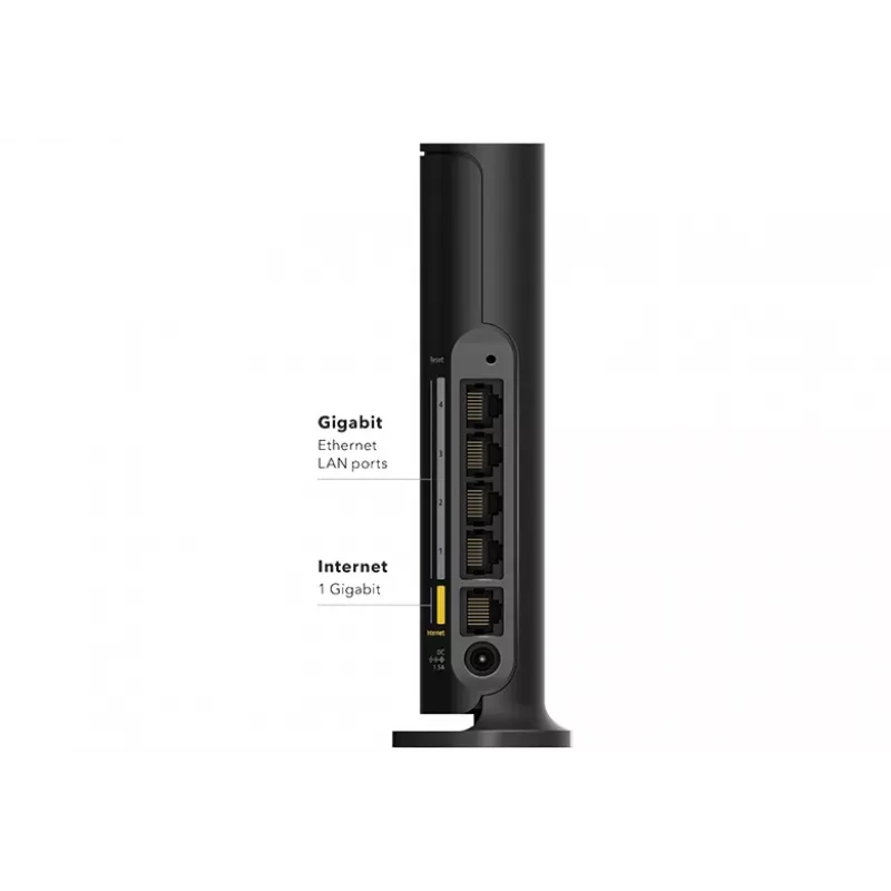 NETGEAR 4-Stream AX1800 Router WLAN Gigabit-Ethernet Dual-Band (2,4 GHz / 5 GHz) Nero
