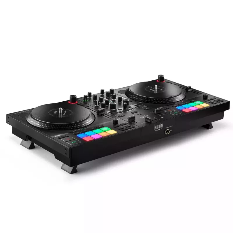 Hercules INPULSE T7 Nero Controller DJ – cuffie 3,5 mm/6,35 mm, cavo USB, 652×350×90 mm