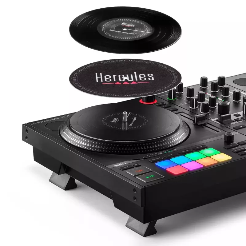 Hercules INPULSE T7 Nero Controller DJ – cuffie 3,5 mm/6,35 mm, cavo USB, 652×350×90 mm