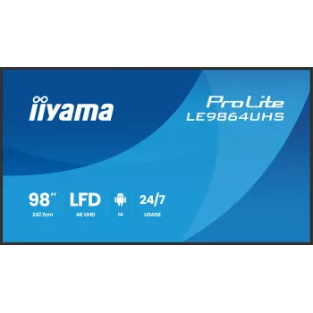 iiyama LE9864UHS-B1AG Signage Display Digital Signage Schermo piatto 2,49 m (98