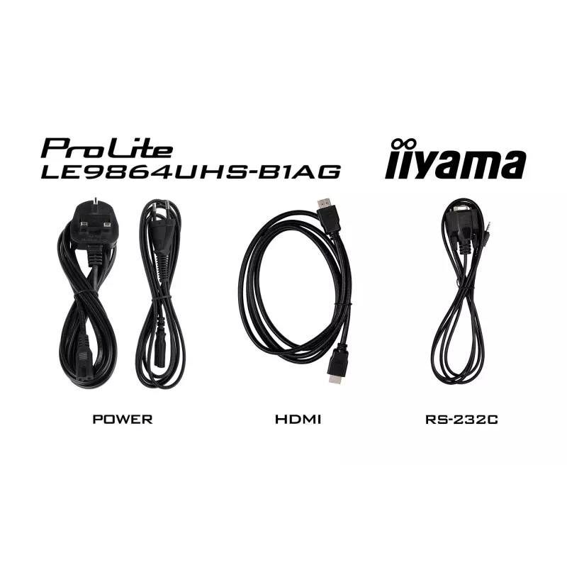iiyama LE9864UHS-B1AG Signage Display Digital Signage Schermo piatto 2,49 m (98 inch) Wi-Fi 500 cd/m² 4K Ultra HD Nero Processore integrato Android 24/7