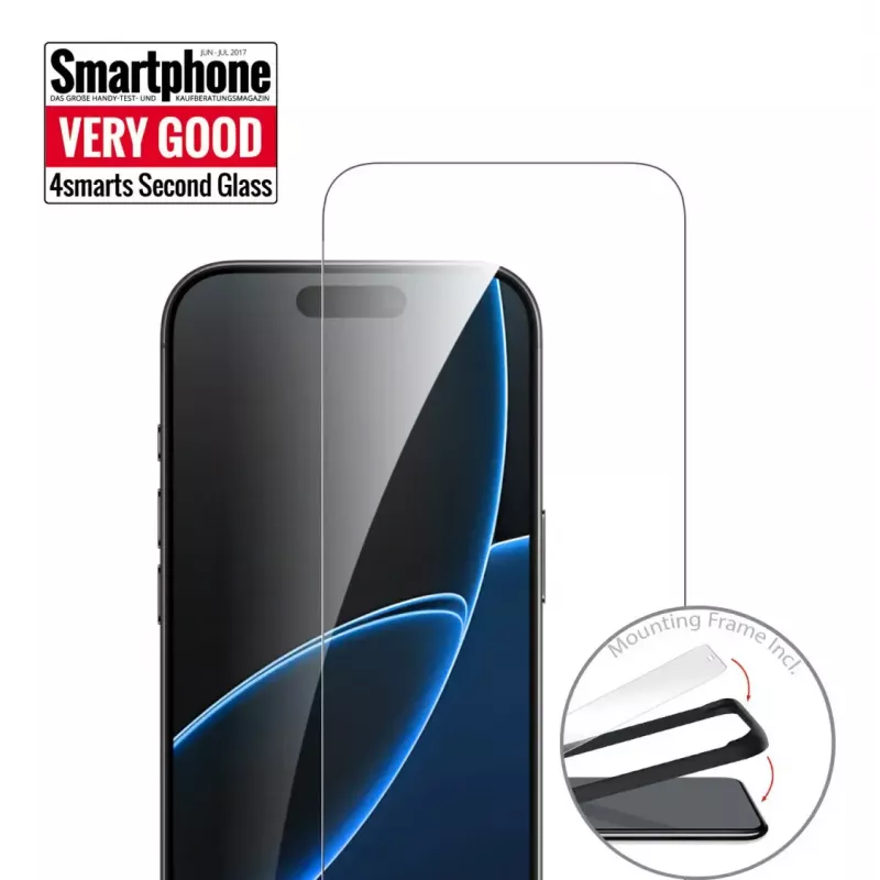 Pellicola protettiva 4smarts Second Glass Clear Apple iPhone 17 Air vetro temperato