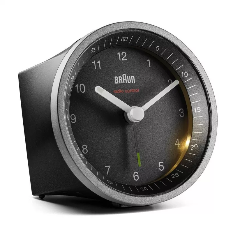 Braun BC07SB-DCF sveglia al quarzo nero, argento