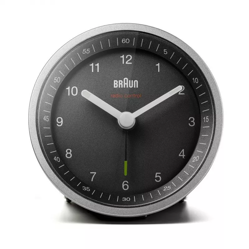Braun BC07SB-DCF sveglia al quarzo nero, argento