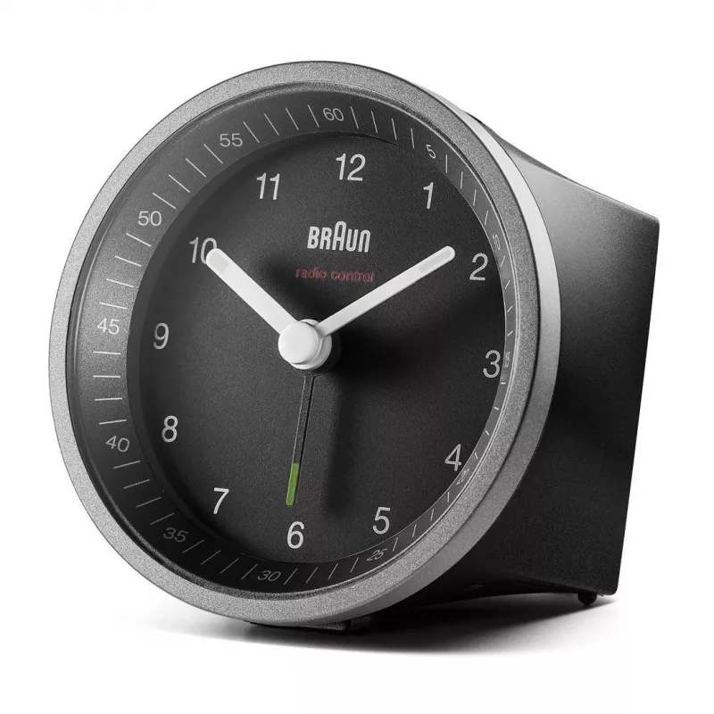 Braun BC07SB-DCF sveglia al quarzo nero, argento