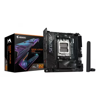 GIGABYTE B850I AORUS PRO scheda madre - CPU AMD Ryzen 9000 Series, VRM digitale 8+2+1 fasi, fino a 8400MHz DDR5 (OC), 1xPCIe 5.0 + 1xPCIe 4.0 M.2, 2.5LAN, WIFI 7, USB 3.2 Gen 2