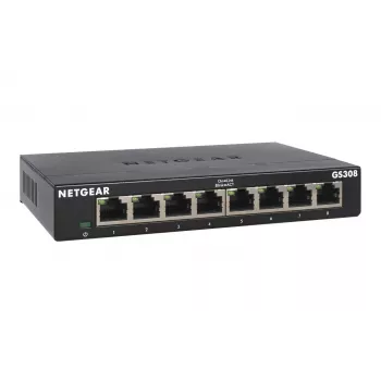 NETGEAR GS308-300PES switch di rete Unmanaged L2 Gigabit Ethernet (10/100/1000) nero