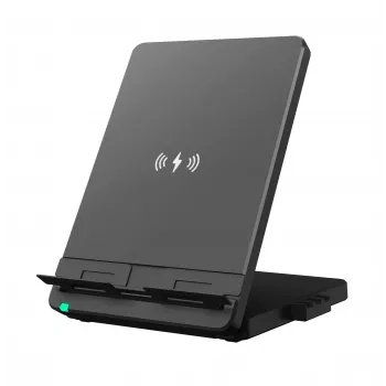 Yealink WHC60 – caricabatterie wireless per WH66/WH67, interni, ricarica wireless, nero