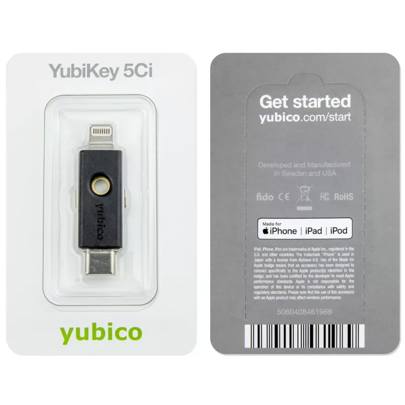 Chiave di sicurezza Yubico YubiKey 5Ci