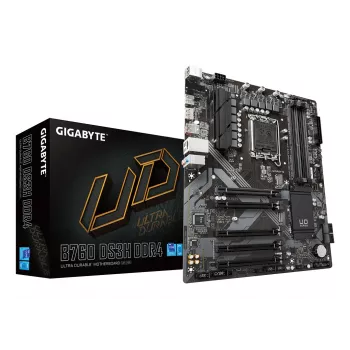 GIGABYTE B760 DS3H DDR4 scheda madre - supporta CPU Intel Core 14th, VRM digitale 18+2+1 fasi, fino a 5333 MHz DDR4 (OC), 2x PCIe 4.0 M.2, GbE LAN, USB 3.2 Gen 2