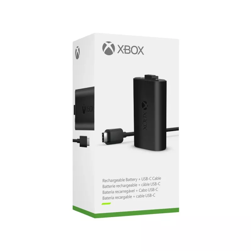 Microsoft Xbox Play & Charge Kit (SXW-00002) batteria ricaricabile con cavo USB-C, nero