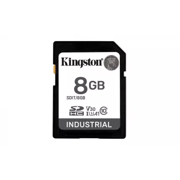 Kingston Technology 8G SDHC Industrial pSLC, 8 GB, SDXC, Classe 10, UHS-I, 100 MB/s, 80 MB/s