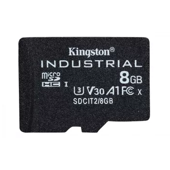 Kingston Technology 8GB microSDHC Industrial C10 A1 pSLC Card confezione singola senza adattatore
