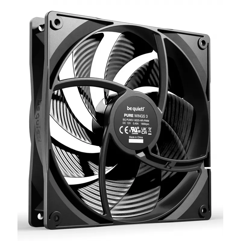 be quiet! Pure Wings 3 140mm | PWM high-speed Triple Pack ventole per case computer 14 cm nero 3 pezzi