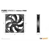 be quiet! Pure Wings 3 140mm | PWM Triple Pack ventole per case computer 14 cm nero 3 pezzi