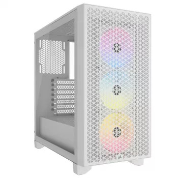 CORSAIR case PC Mid-Tower - 3000d RGB Airflow - bianco