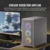 CORSAIR case PC Mid-Tower - 3000d RGB Airflow - bianco