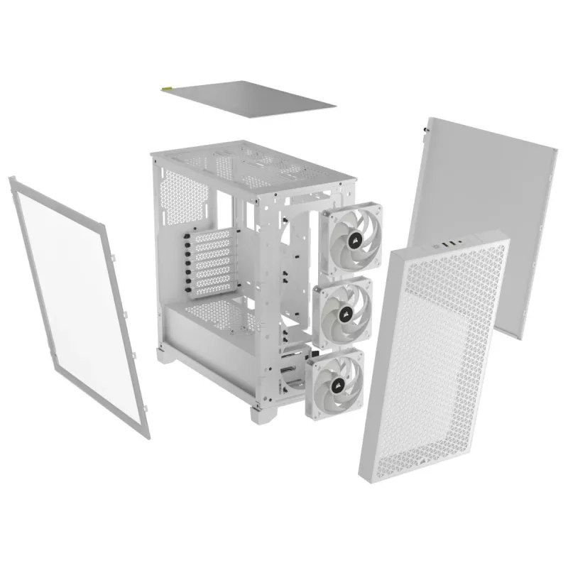 CORSAIR case PC Mid-Tower - 3000d RGB Airflow - bianco