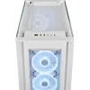 CORSAIR Mid-Tower Smart Case - iCUE 5000X - RGB QL Edition Tempered Glass True - bianco