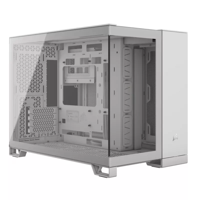 CORSAIR Case PC – 2500X Mid-Tower Dual Chamber Case PC – bianco