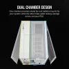 CORSAIR Case PC – 2500X Mid-Tower Dual Chamber Case PC – bianco