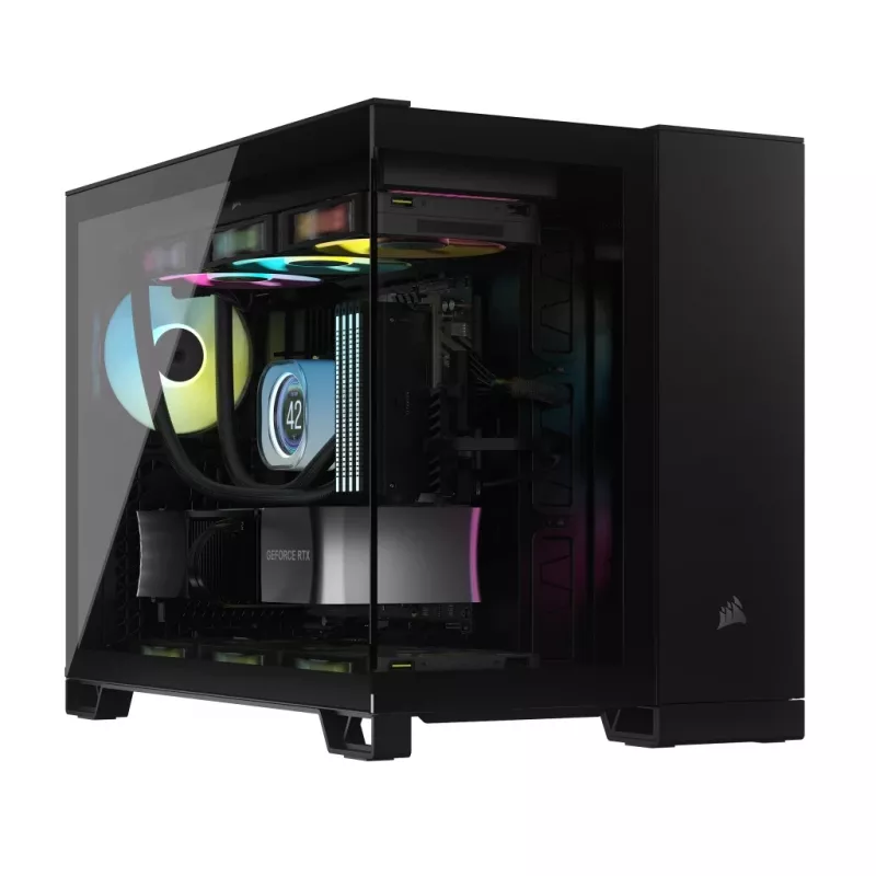 CORSAIR Case PC - Icue Link 2500x RGB Micro ATX Dual Chamber nero
