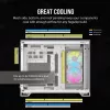CORSAIR Case PC – iCUE LINK 2500X RGB Micro-ATX Dual-Chamber bianco