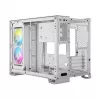 CORSAIR Case PC – iCUE LINK 2500X RGB Micro-ATX Dual-Chamber bianco