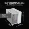 CORSAIR Case PC – iCUE LINK 2500X RGB Micro-ATX Dual-Chamber bianco