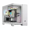 CORSAIR Case PC – iCUE LINK 2500X RGB Micro-ATX Dual-Chamber bianco