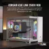 CORSAIR Case PC – iCUE LINK 2500X RGB Micro-ATX Dual-Chamber bianco