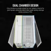 CORSAIR Case PC – iCUE LINK 2500X RGB Micro-ATX Dual-Chamber bianco