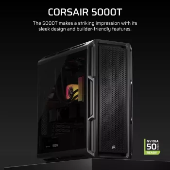 CORSAIR Case PC - 5000T Mid-Tower High-Performance