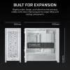 CORSAIR Case PC - Frame 5000D RS High-Airflow Mid-Tower Case PC - bianco