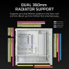 CORSAIR Case PC - Frame 5000D RS High-Airflow Mid-Tower Case PC - bianco