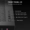 Case PC Midi-Tower CORSAIR 3500X RS-R ARGB — nero, vetro temperato, supporta ATX/EATX/Micro-ITX, 3x120 mm ventole frontali