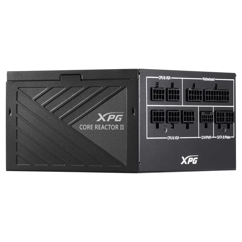 Alimentatore ADATA XPG COREREACTOR II 1000W, ATX 3.0, 80 PLUS Gold, completamente modulare, 100–240 V, 50/60 Hz, nero