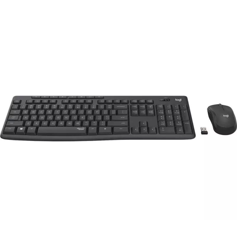 LOGITECH Mk295 Silent Wireless Combo Graphite Azerty belga
