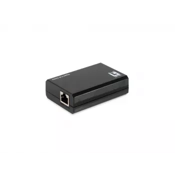 LevelOne splitter Gigabit PoE bt su USB-C PD 3.0, IEEE 802.3af, IEEE 802.3at, IEEE 802.3bt, 10/100/1000Base-T(X), nero, attività, connessione, alimentazione, 0 - 40 °C, 0 - 70 °C