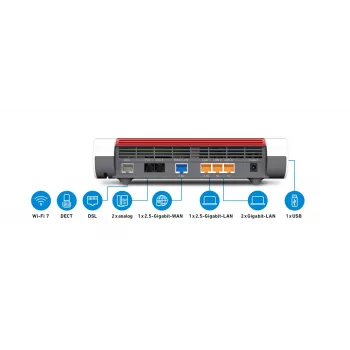 Box 7682 router Wi-Fi 2,5 Gigabit Ethernet dual band (2,4 GHz / 5 GHz) bianco