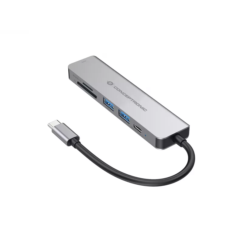 Dock per laptop/port replicator Conceptronic DONN02G USB 3.2 Gen 1 (3.1 Gen 1) Type-C alluminio