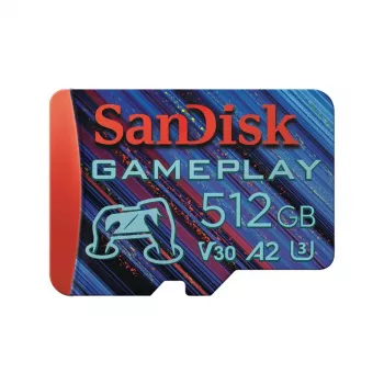 WESTERN DIGITAL SanDisk GamePlay scheda microSD per gaming mobile e console portatili – 512 GB – 90 MB/s130 MB/s UHS-I